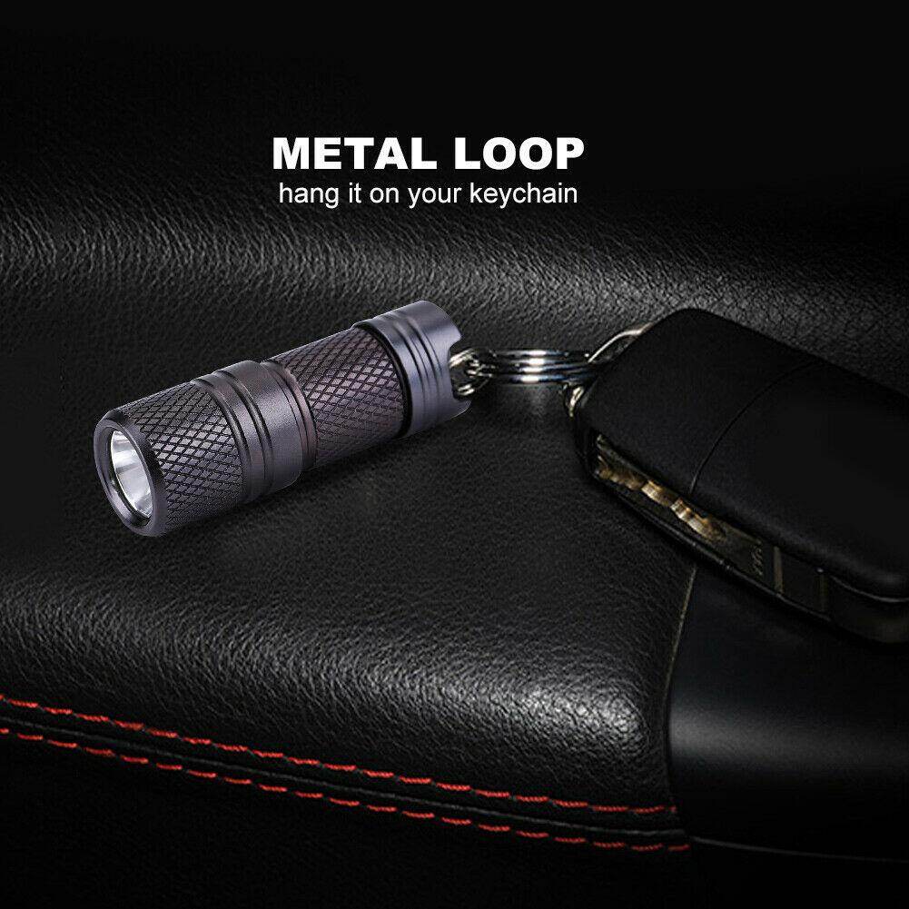 Đèn Pin Mini Cầm Tay Usb Móc Khóa Led Có Thể Sạc Lại Đèn Pin