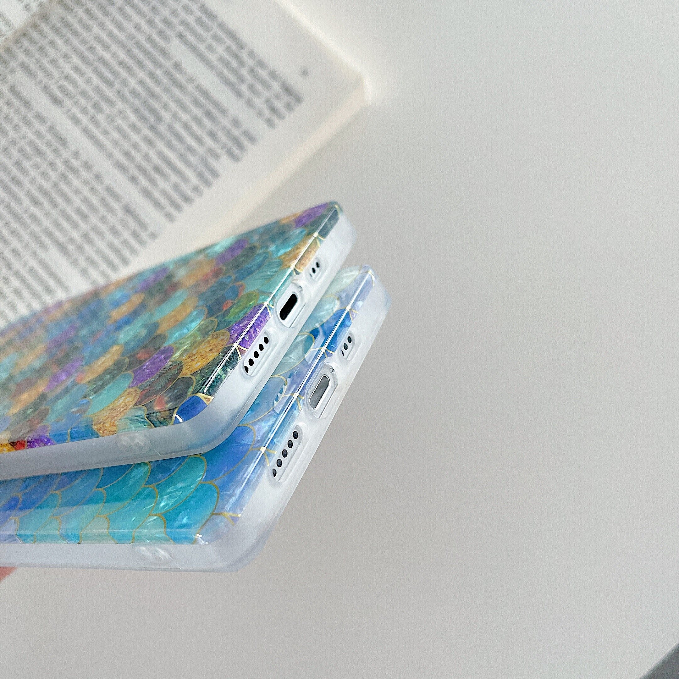 KISSCASE For iPhone 14 Pro Max Square Electroplating Shell Pattern Soft TPU IMD Case Anti-drop Pattern Phone Case For iPhone 14 Plus 13 12 11 Pro Max Xr Xs Max X Back Cover Case
