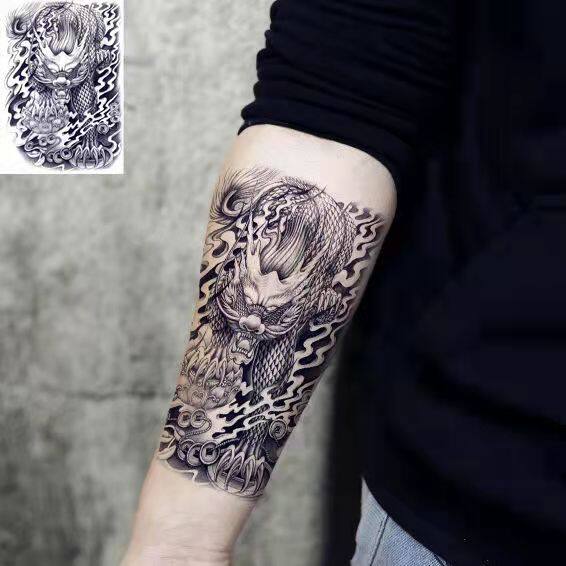 Tattoo stickers unicorn brave waterproof and sweat-proof men and women arm calf personality