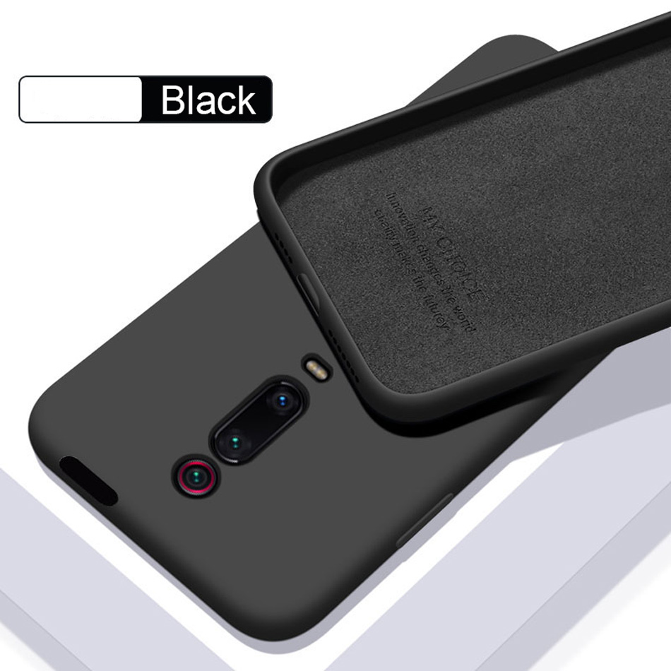 Mi 9T Case for Xiaomi Mi 9T Pro Original Liquid Silicone Case Rubber Microfiber Cloth Lining Cushion Phone Capa for Redmi K20