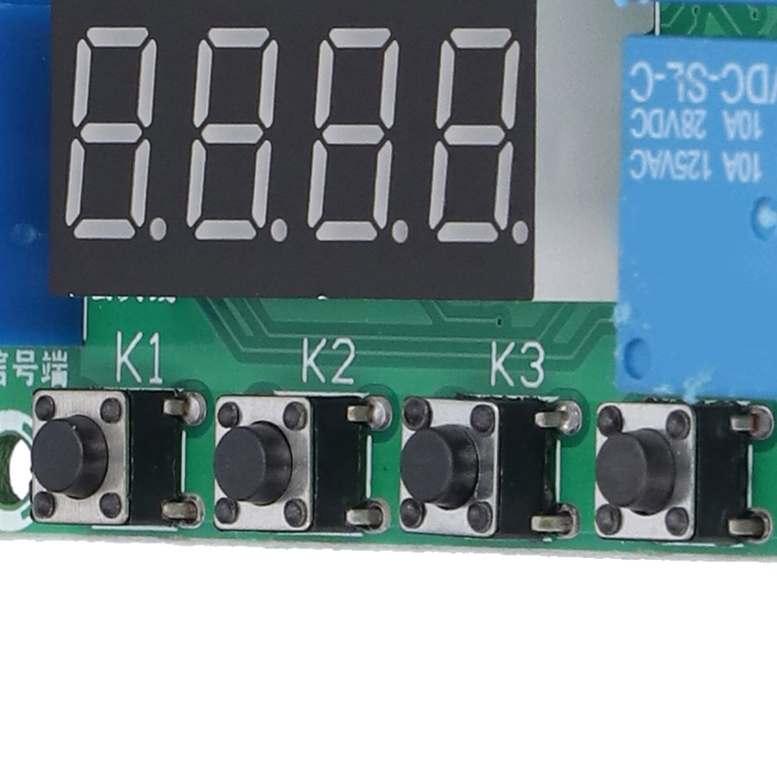 Relay Module Two‑Way DC 32 Functions Wide Voltage Working Mode 7‑30V Delay Relay Module for Controlling Water Pump Motor