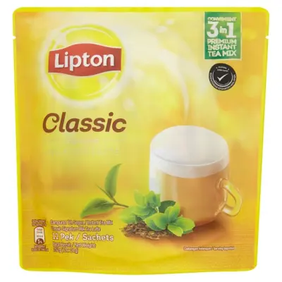 Lipton Classic Signature Milk Tea Latte Instant Tea Mix 12 Sachets x 21g (252g)