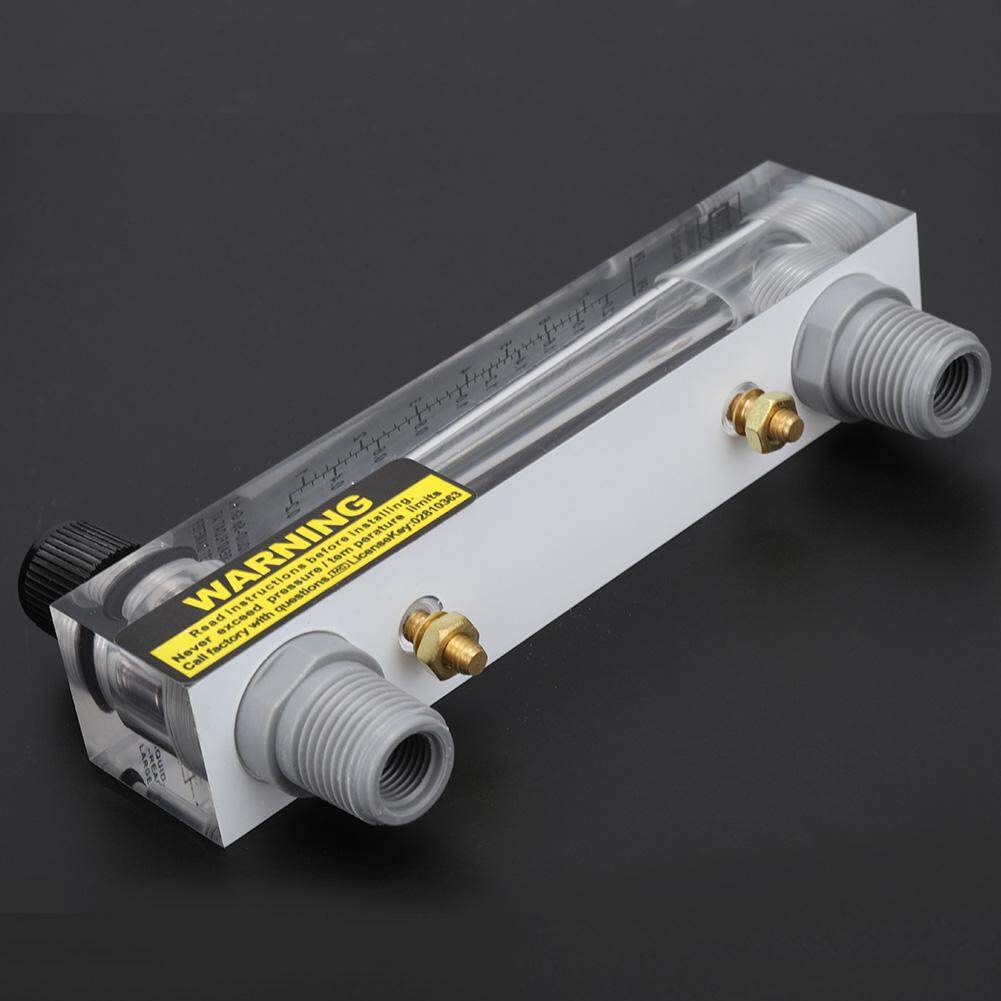 LZM-25T 0.2-2GPM Acrylic Panel Type Flow Meter Liquid Flowmeter G1/4'' G1/2'' HT