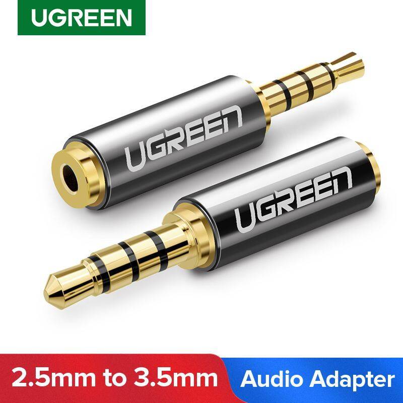 UGREEN 2.5mm Male to 3.5mm Female Stereo Headphone Adapter Connector Converter Full Metal Earphone Audio for Mobile Phone Handphone Singapore