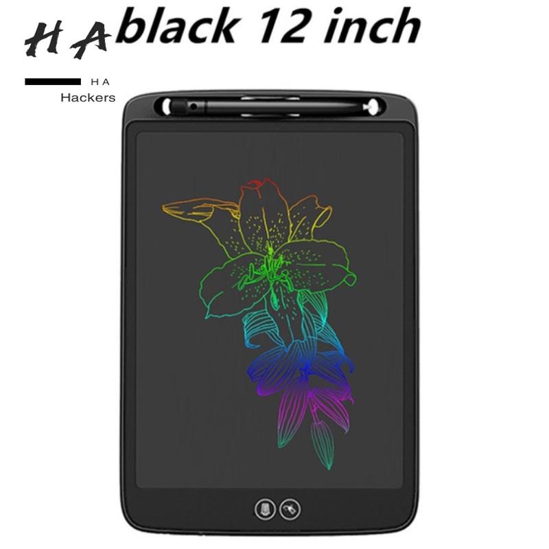 12inch Color Partially Erasable Lcd Writing Board With 6pcs Copy Card Set