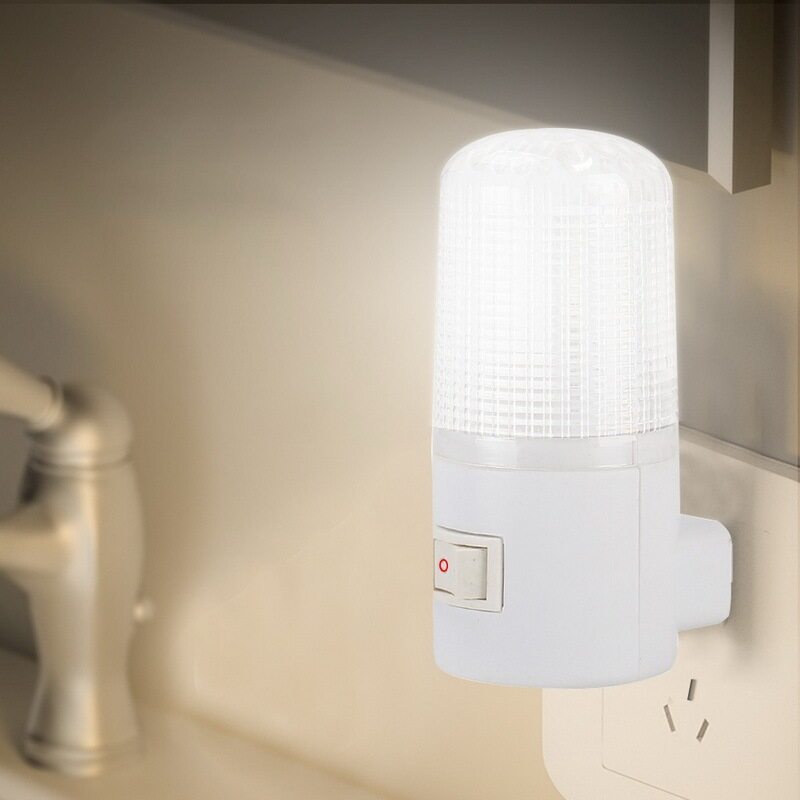 Đèn Tường Khẩn Cấp Đèn Ngủ LED Chiếu Sáng Gia Đình Đèn Đầu Giường Cắm Chuẩn EU 4 Đèn LED 3W Tiết Kiệm Năng Lượng Gắn Tường