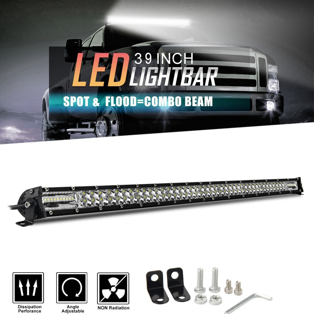 7D Tir-Row 22 32 42 52 In LED Work Light Bar Offroad Boat 4WD Lamp For Jeep 12V | UK - Foto 10