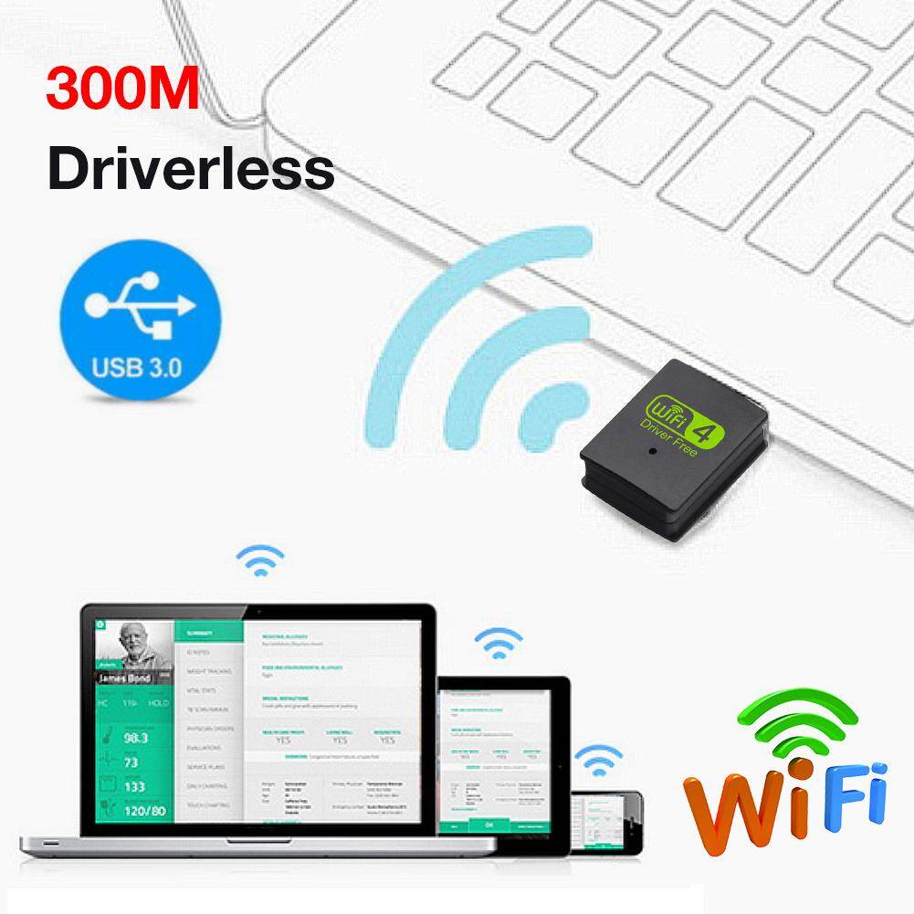 【In Stock】Heyapan Thẻ Mạng Không Dây Usb Mini Bộ Thu Wifi Không Dây 300M Bộ Chuyển Đổi Wifi Usb