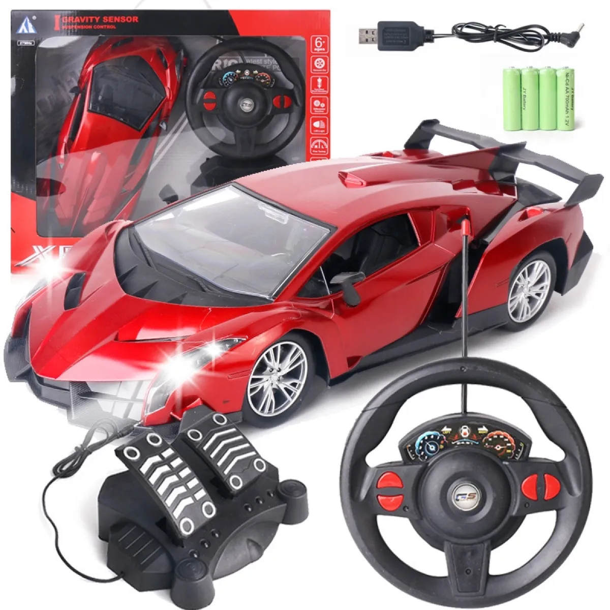 lamborghini rc car with steering wheel