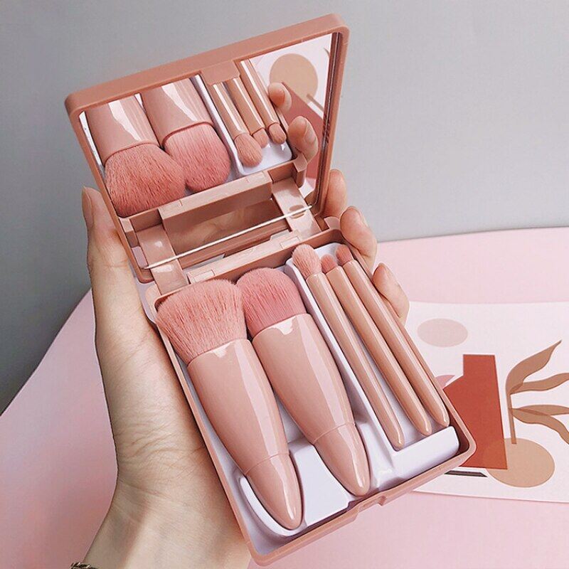 Mirror Makeup Brushes Set for Cosmetics Soft Fluffy Foundation Blush Powder Eyeshadow Kabuki Blending Makeup Brush Beauty Tool