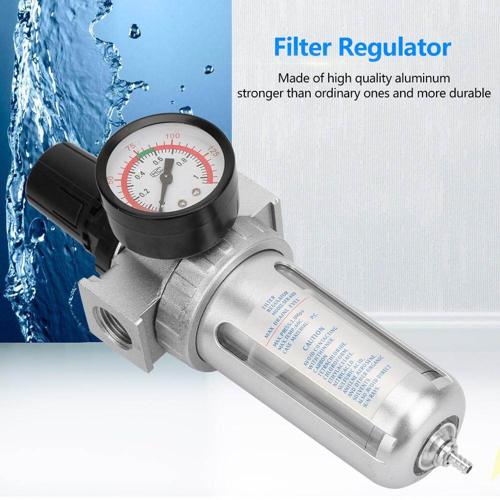 BSP 1/2  Air Compressor Moisture Water Trap Filter Regulator with Mount Connection