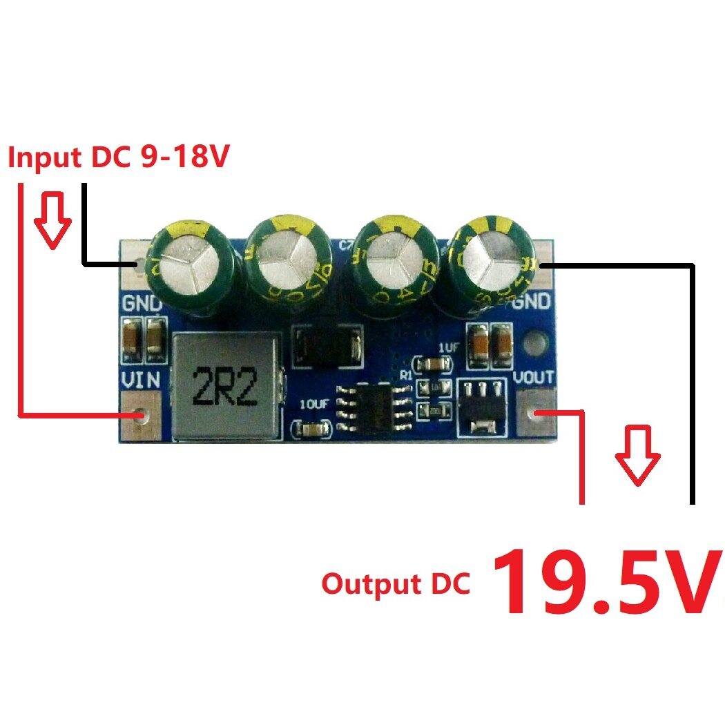 Dc 3.7v-18v to 5v 6v 9v 12v 15v 19.5v dc dc step-up board boost converter 60w high power boost module short circuit protection