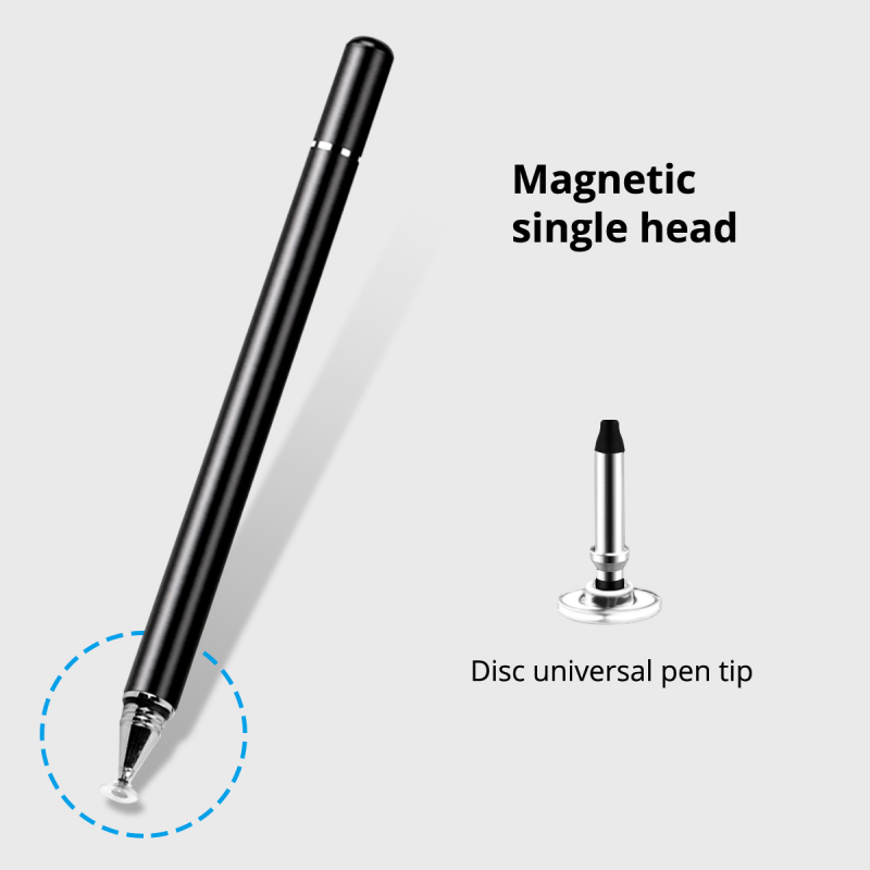 Fonken 2 Trong 1 Phổ Điện Dung Bút Màn Hình Cảm Ứng Vẽ Stylus Pen Thay Thế Disc Tip Cao Su Cảm Ứng Head