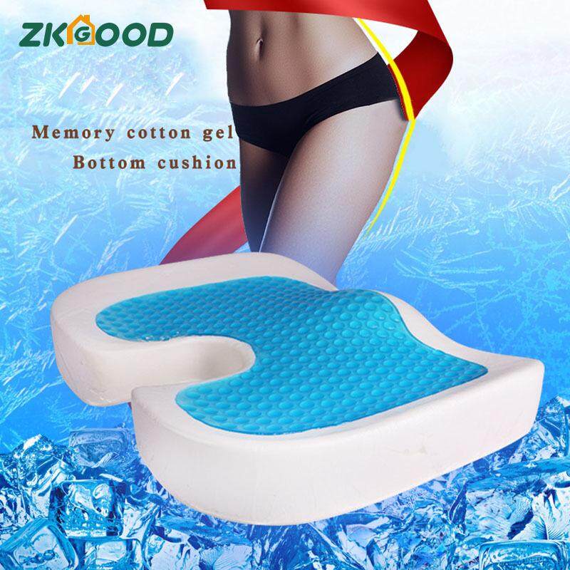 Zkgood Mút Gel Đệm Ghế chống Trơn Trượt Đau Lưng Đau Thần Kinh Tọa Cứu Trợ Đệm Ghế dành cho Văn Phòng Nhà Xe Ô Tô