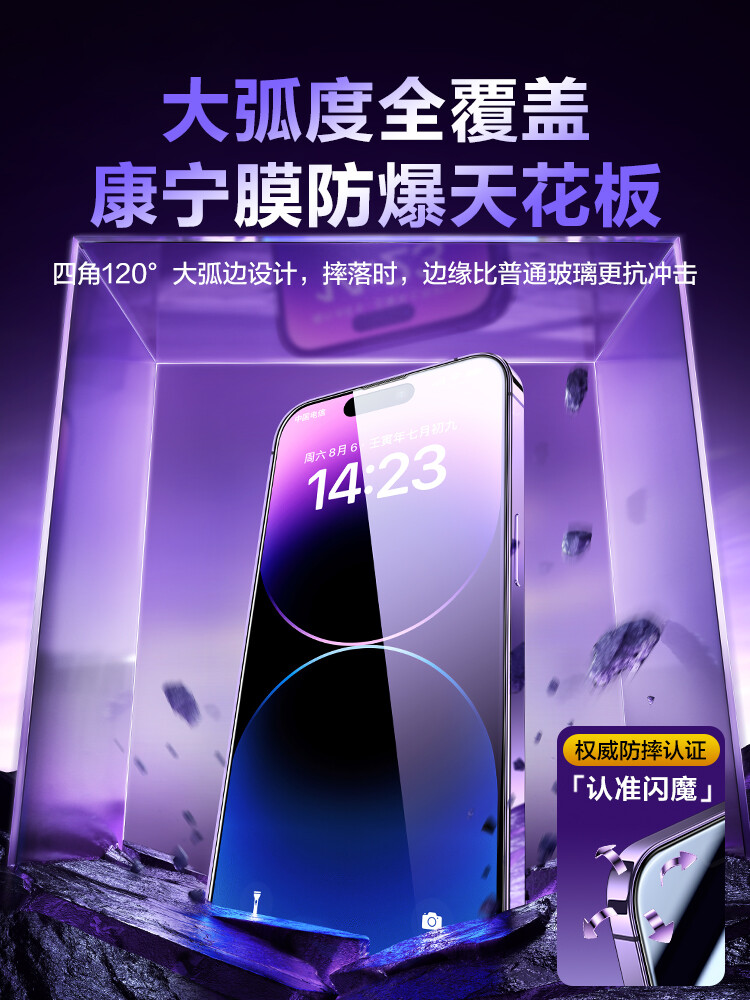 SmartDevil Kính Corning Miếng Bảo Vệ Màn Hình Cho iPhone 14 Pro Max 13 Pro Max 14 Plus 13 Pro 13 12 Pro Max Cường Lực Miếng Dán Film Thủy Tinh Che Phủ Toàn Màn Hình HD Trong Suốt Chống Vân Tay Chống Cháy Nổ