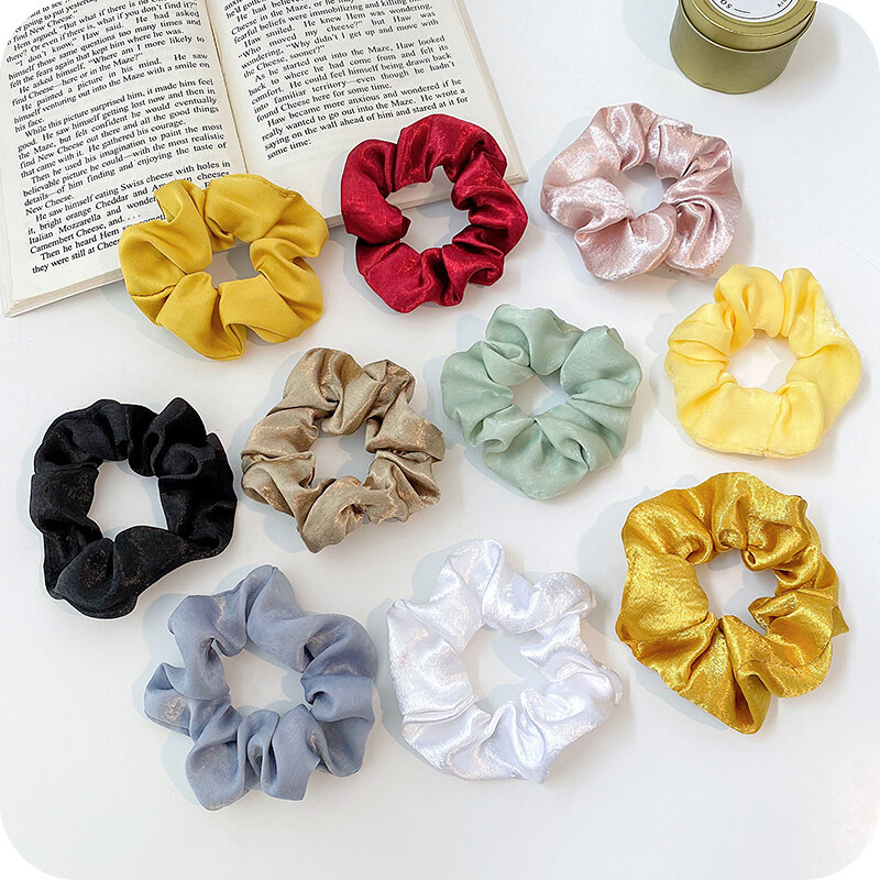 Korean Candy Color Print Hair Bands