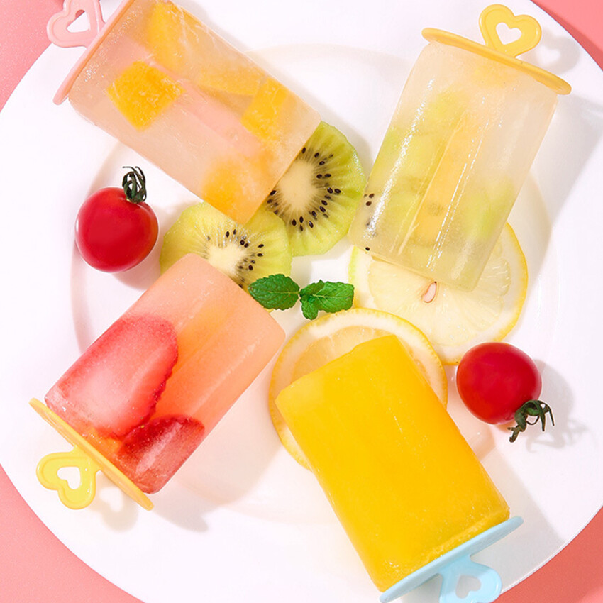 Silicone khuôn tạo đá hình que kem kem dụng cụ làm viên đá thanh tủ lạnh tự chế Stick dụng cụ phòng bếp
