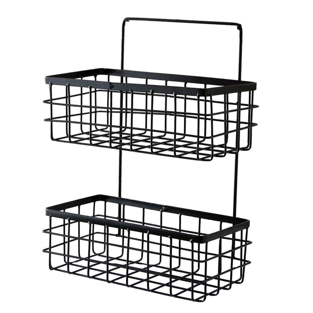 amleso Iron Bathroom Shelf Rack Bathroom Storage Basket for Home Bathroom Black review and price