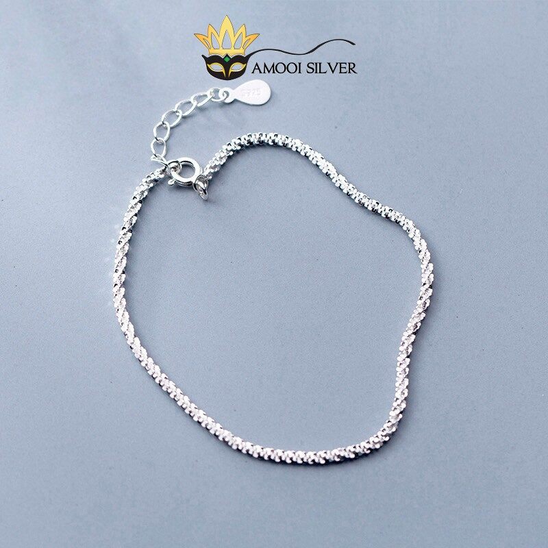 Lắc tay bạc S925 sequin lấp lánh - Amooi Silver AT10