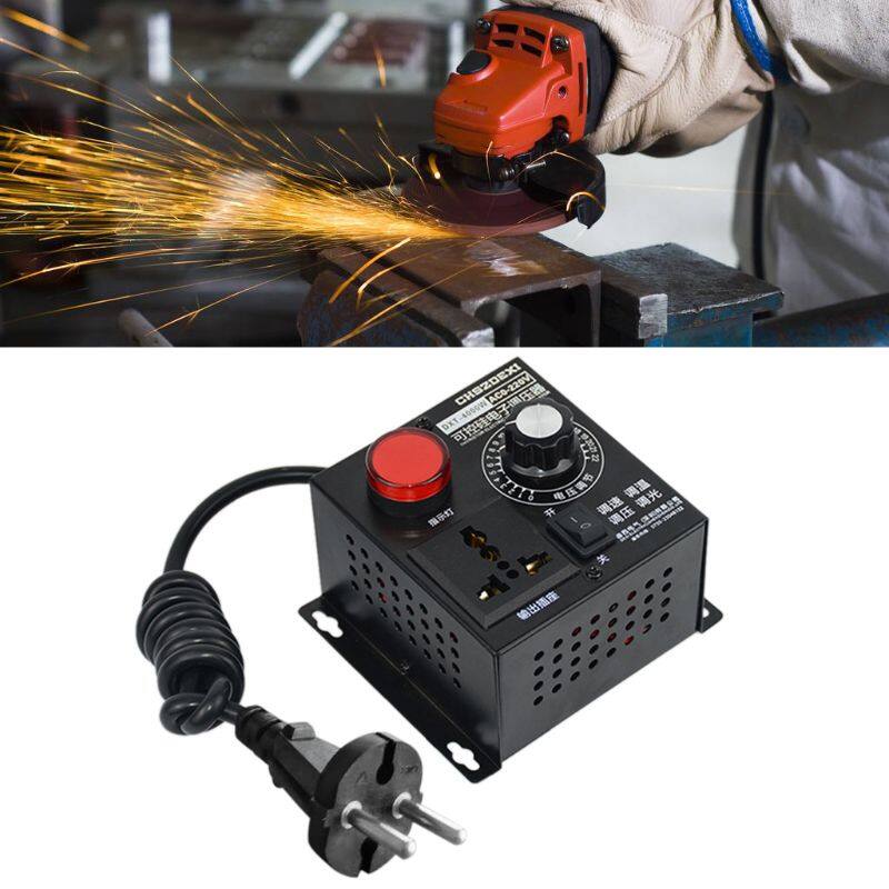 Bộ Điều Chỉnh Điện Áp SCR, Quạt Động Cơ Nhiệt Độ AC 220V 4000W, Tốc Độ Điều Khiển Mờ Có Thể Điều Chỉnh