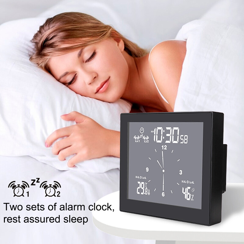 Nơi bán 【Alarm Clock】Multifunctional Phòng Tắm Đồng Hồ, Máy Tính Để Bàn Nhà Sáng Tạo Hẹn Giờ Nhiệt Độ Và Độ Ẩm Mét