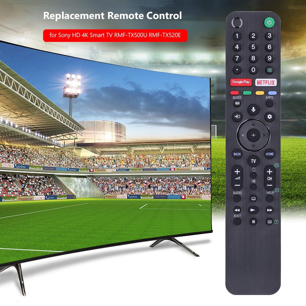 Replacement Remote Control for Sony HD 4K Smart TV RMF-TX500U RMF-TX520E