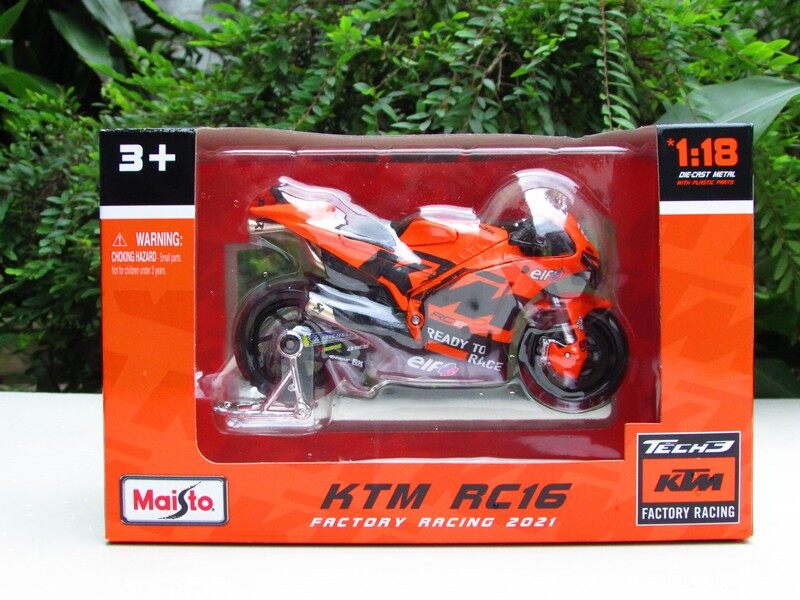 Maisto 1/18 NEW MOTOGP 2021 TECH 3 KTM RC16 FACTORY RACING Diecast  Motorcycles Bike 1:18 Diecast Motorcycles Bike | Lazada