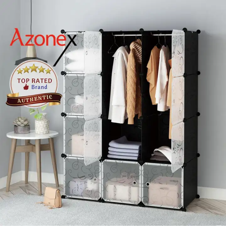 Wardrobe Almari Baju Rak Baju Clothes Organization Storage Rack