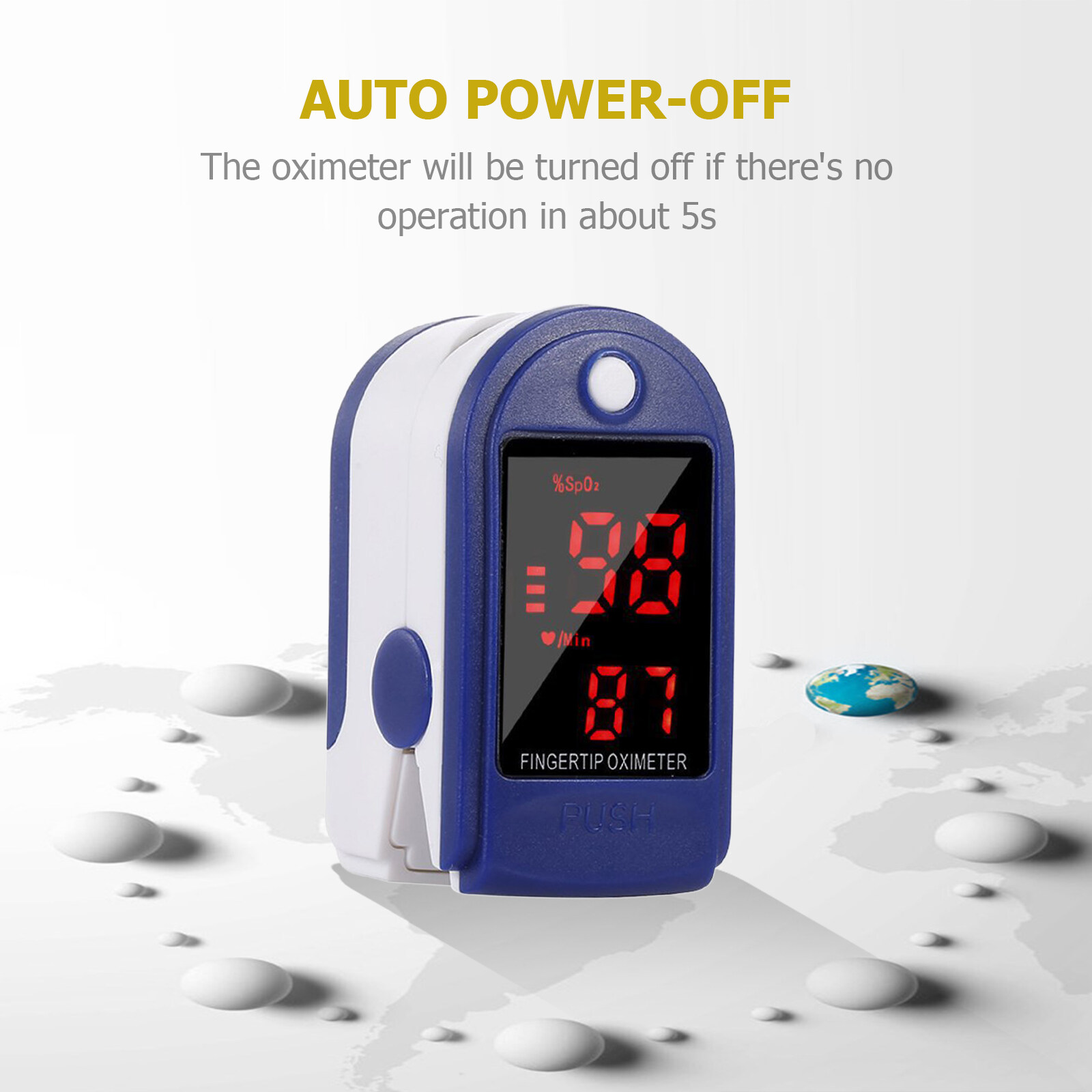 AFK YK011 Pulse Oxi เมตร OLED จอแสดงผลความอิ่มตัวของออกซิเจนในเลือด