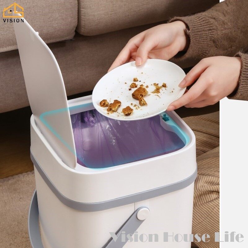 Thùng Rác Tự Động Cảm Ứng Thông Minh Tầm Nhìn Thùng Rác Thông Minh Không Chạm, Thùng Rác Cảm Biến Tự Động Cảm Biến Thông Minh Thùng Rác Phòng Ngủ Phòng Khách Gia Đình, Lưu Trữ Thùng Rác Nhà Bếp Thùng