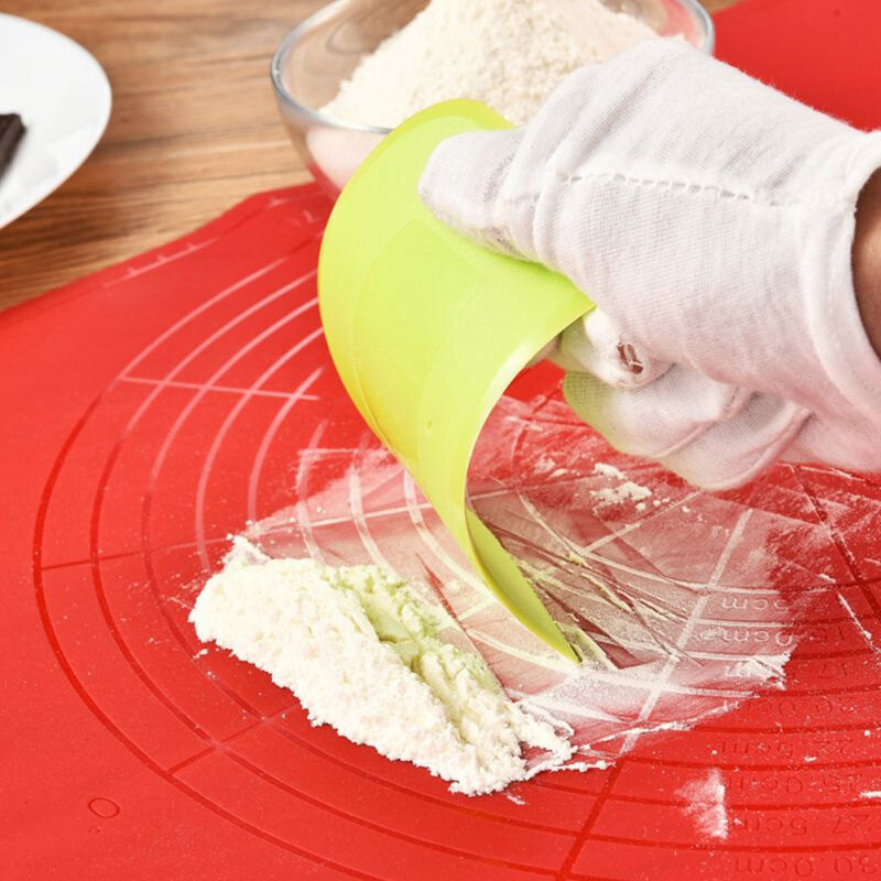 1/2Pcs Bột Scraper Bánh Cutter Nhựa Bảng Scraper Bánh Mì Bột Bánh Bếp Nướng Đồ Dùng