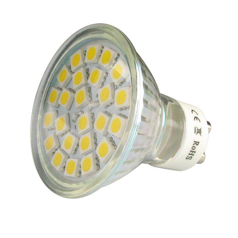 ĐẦU 10x GU10 3 W 24SMD 5050/1WMR16 Đèn LED Bóng Ngày Trắng Đèn