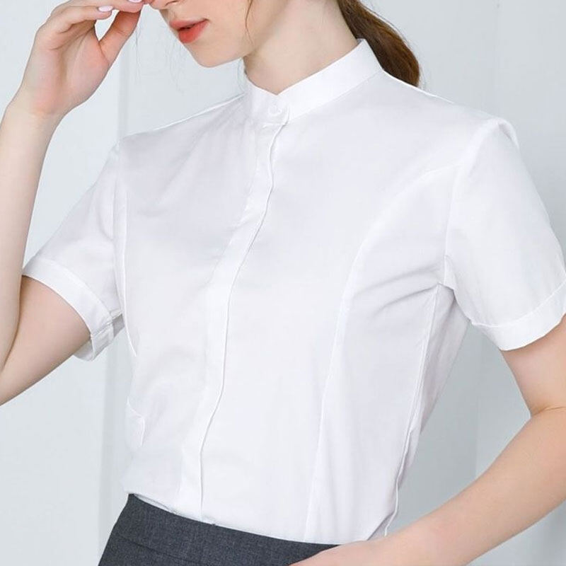 Áo Sơ CHICCHIC Công Sở Nữ Áo Sơ Mi Ngắn Tay Nữ