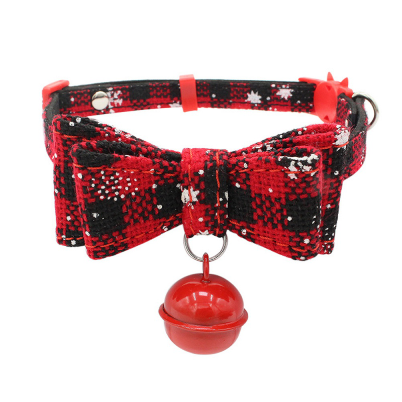 Bersram Leilh Lễ Hội Chuông Đồng Mèo Cổ Dây Halloween Ribbon Bow Pet Cổ Áo Giáng Sinh Chó Cổ Áo