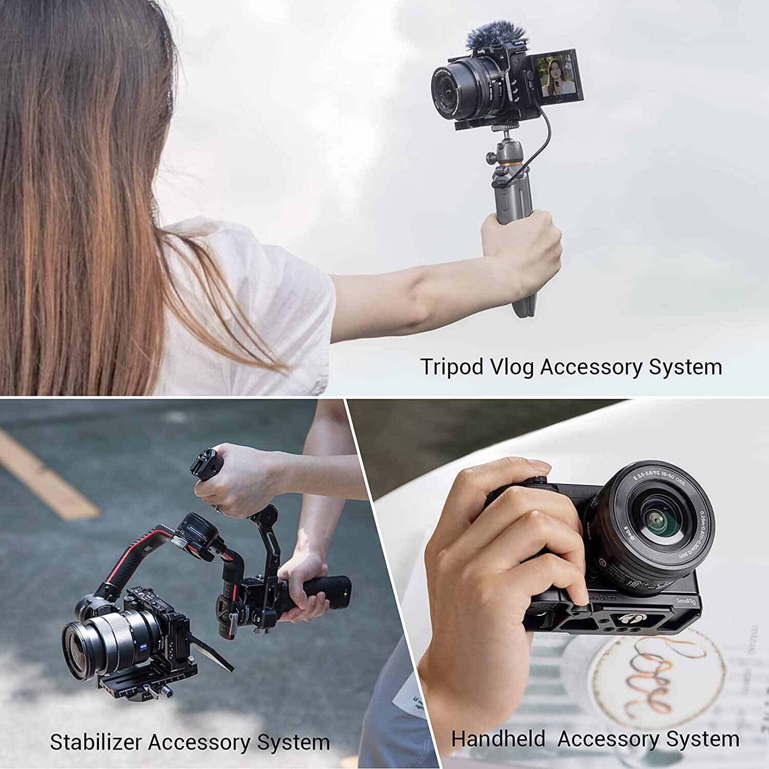 SmallRig ZV E10 Cage with Silicone Handle Grip for Sony ZV-E10 3538B
