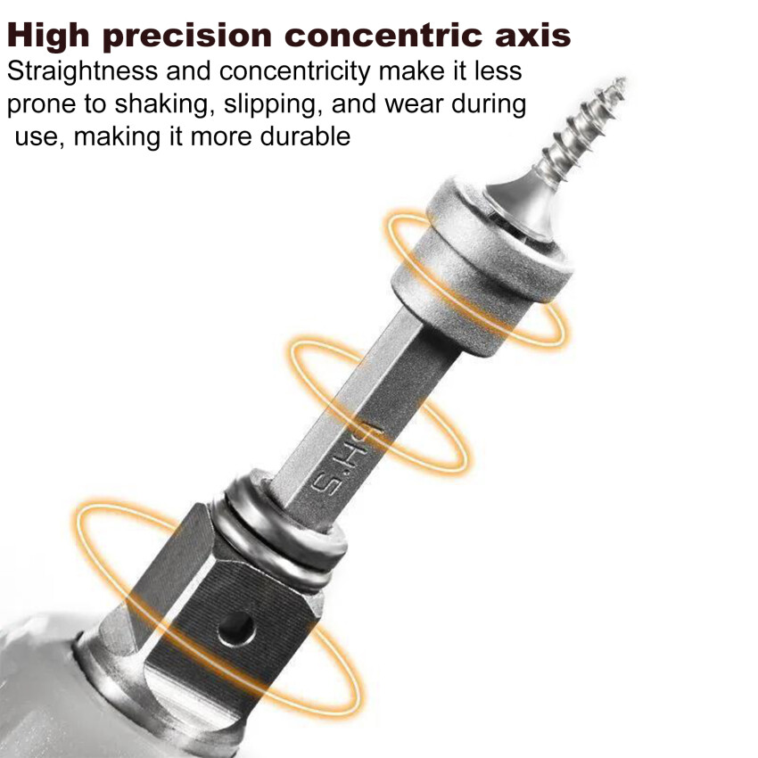 3Pcs Set Depth Stop Plasterboard Screws Locating Screwdriver Bits PH2 Hex Shank Drywall Dimpler Bits Drilling Bits Tools 25/50mm