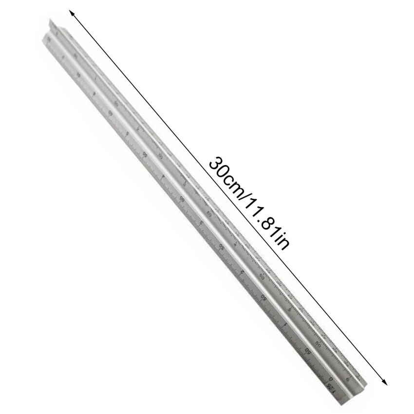 【Còn Hàng + Chất Lượng Cao】thước Vẽ Kỹ Thuật Xây Dựng Cân Tam Giác Hợp Kim Nhôm 30 Cm