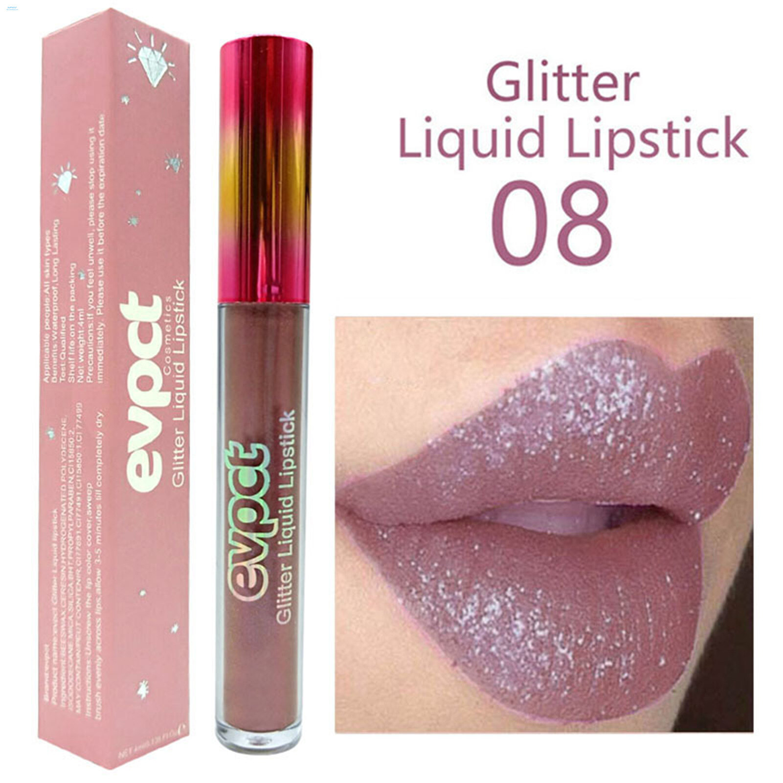 Silver Lipstick Metallic Matte Liquid Lipstick Set Metallic Metallic Lipstick Silver