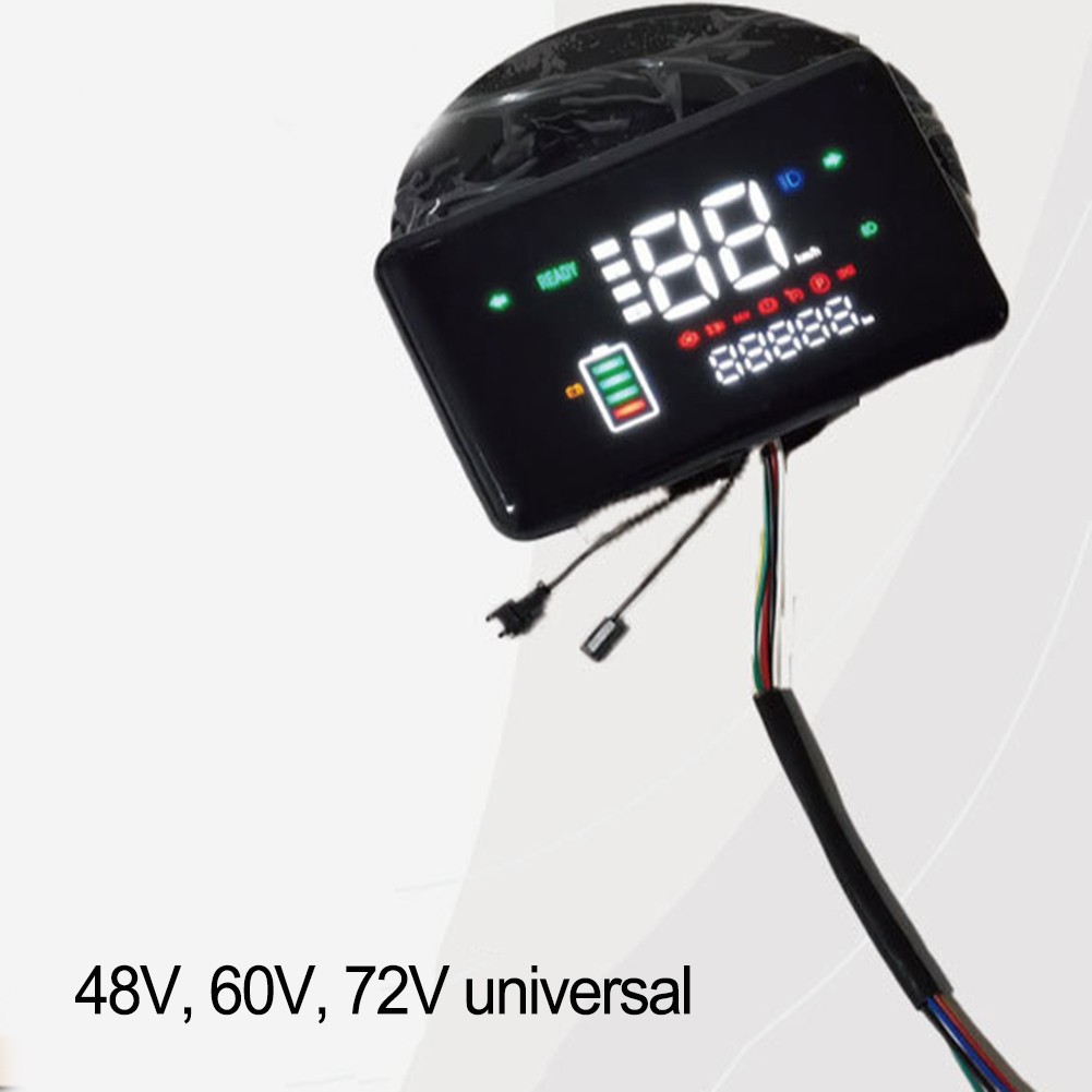 Electric Bicycle LCD Display Motor Speedmeter Screen For 48V -72V E-bike Scooters