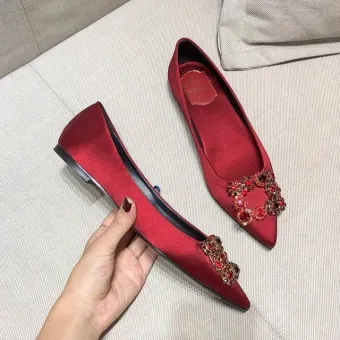 red flat shoes size 11