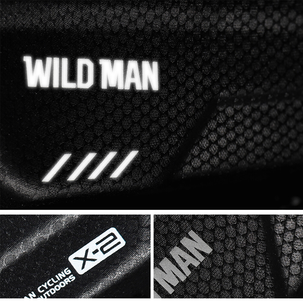 WILD MAN MTB Bicycle Touch Screen Bag Waterproof Top Tube Hard Shell Case