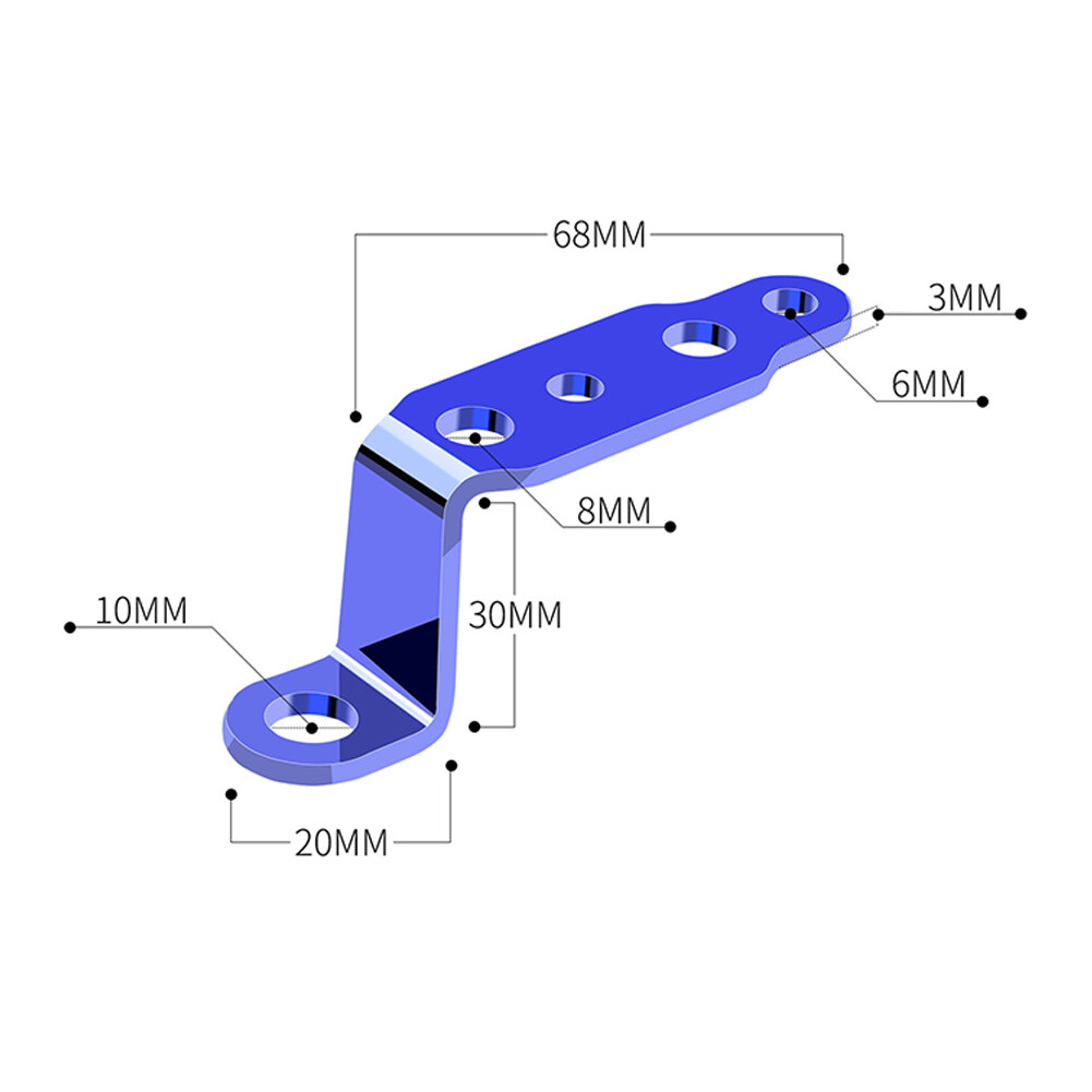Multifunction Motorcycle Modification Accessories Bracket Head Light Brackets Rearview Mirror Lamp Bracket Extension Bracket