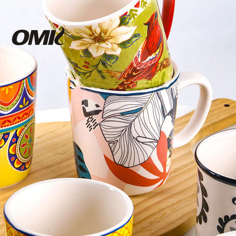 OMK 4pcs set of American ceramics Mugs coffee cup