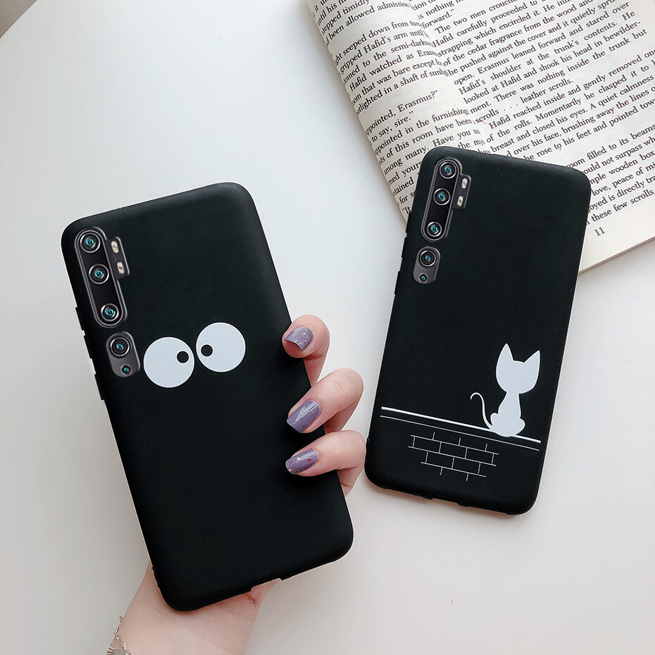 Case for Xiaomi Mi Note 10 / Note 10 Pro / Mi CC9 Pro Phone Case Soft Matte Silicone Painted Back Cover Casing