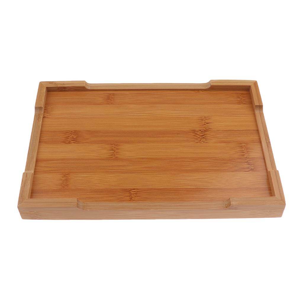BolehDeals Khay Gỗ Hình Chữ Nhật Trái Cây Snack Món Ăn Bằng Gỗ Tấm Phục Vụ Trà