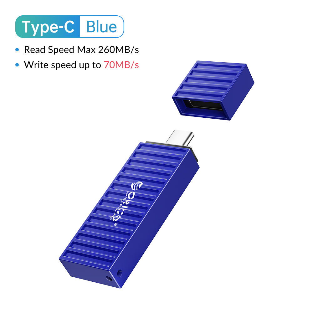 Orico 128gb usb 3.2 pen flash drive 260mb/s aluminum usb flash drive 256gb 64gb 32gb container pendrive for type-c android micro/pc