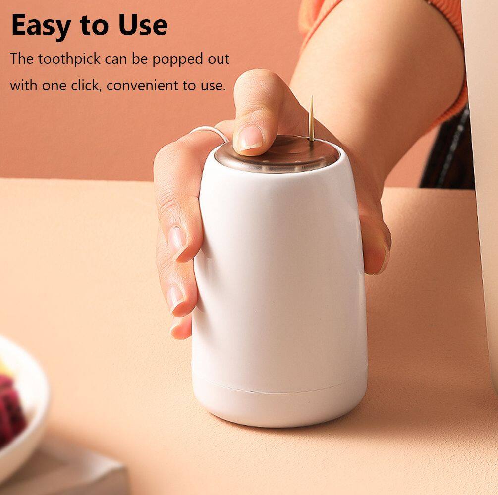 BULLOCKNE Home Automatic Organizer Container Toothpick Box Toothpick Holder Dispenser Pop-up