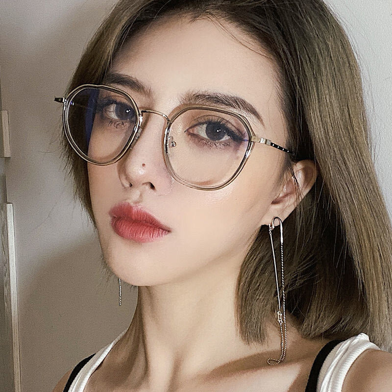 Polygon frame ultralight metal frame glasses