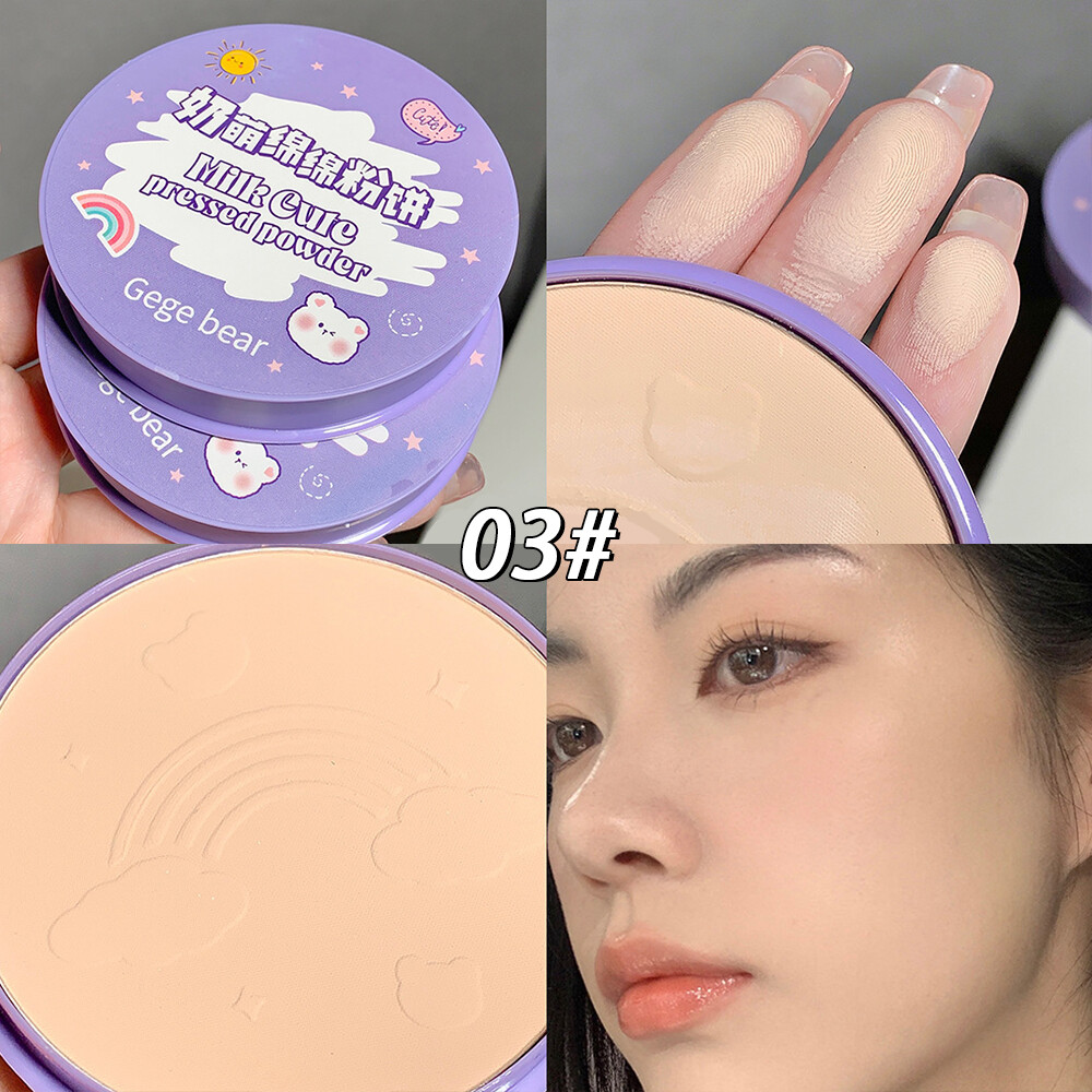 Dorisna Oil Control Pressed Powder Waterproof Lasting Makeup Finish Powder Breathable Setting Makeup Powder