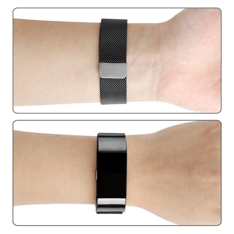 Milanese Loop Band for Fitbit Charge 3 Replacement Bracelet Stainless Steel Strap for Fitbit Charge 2 3 Charge 4 Smart Watch Accessories Wristband